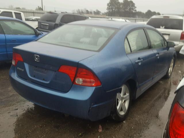 1HGFA16867L014022 - 2007 HONDA CIVIC EX BLUE photo 4