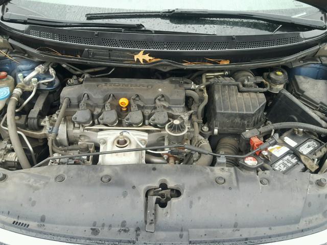 1HGFA16867L014022 - 2007 HONDA CIVIC EX BLUE photo 7