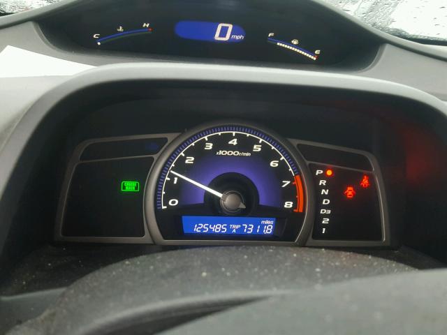 1HGFA16867L014022 - 2007 HONDA CIVIC EX BLUE photo 8