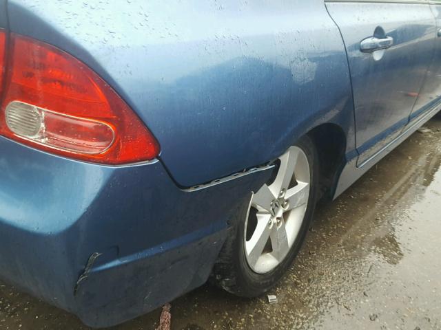 1HGFA16867L014022 - 2007 HONDA CIVIC EX BLUE photo 9