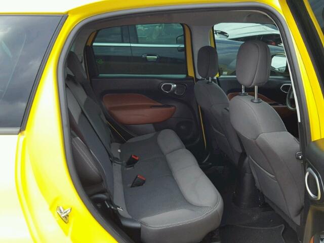 ZFBCFADH3EZ020850 - 2014 FIAT 500L TREKK YELLOW photo 6