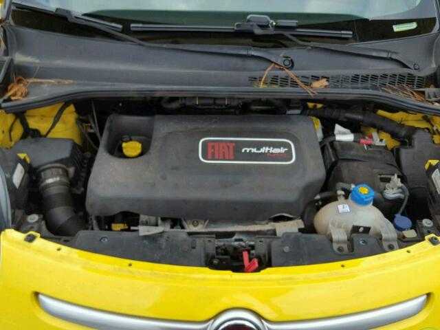 ZFBCFADH3EZ020850 - 2014 FIAT 500L TREKK YELLOW photo 7