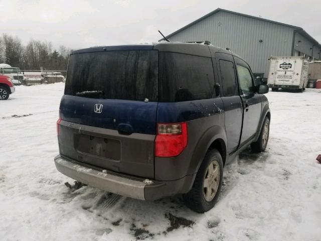 5J6YH28523L049480 - 2003 HONDA ELEMENT EX BLUE photo 4