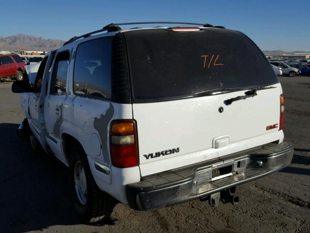 1GKEC13T01R191817 - 2001 GMC YUKON WHITE photo 3