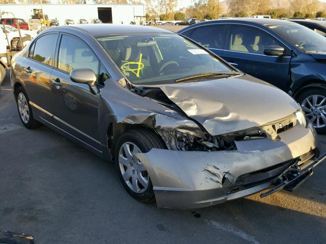 2HGFA16548H309673 - 2008 HONDA CIVIC LX GRAY photo 1