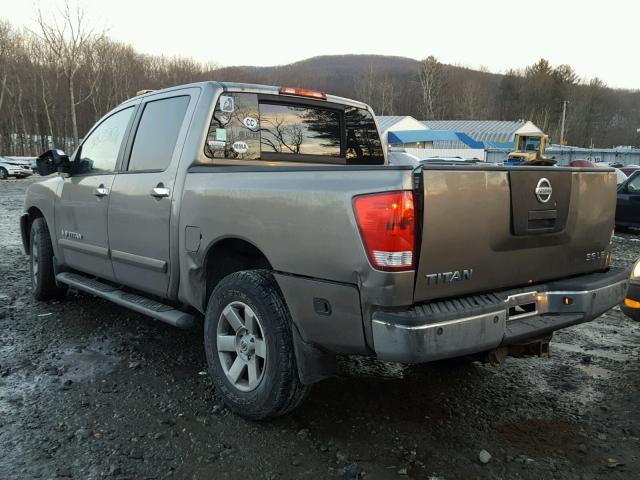 1N6AA07BX6N543597 - 2006 NISSAN TITAN XE GRAY photo 3