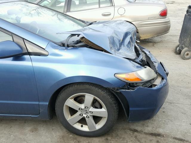 2HGFG128X6H554005 - 2006 HONDA CIVIC EX ლურჯი ფოტო 9