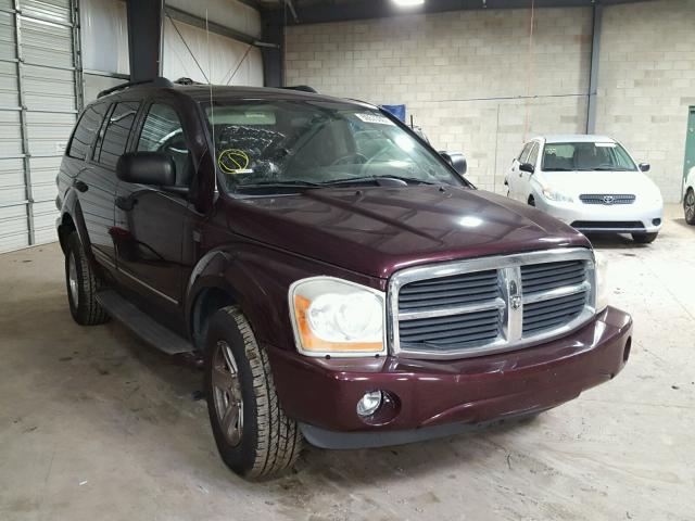 1D4HB58D34F241672 - 2004 DODGE DURANGO LI BURGUNDY photo 1