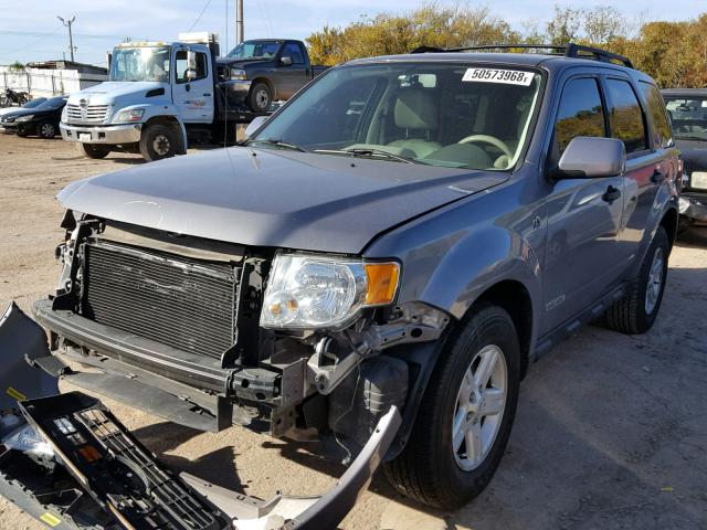 1FMCU49H98KC38006 - 2008 FORD ESCAPE HEV SILVER photo 2