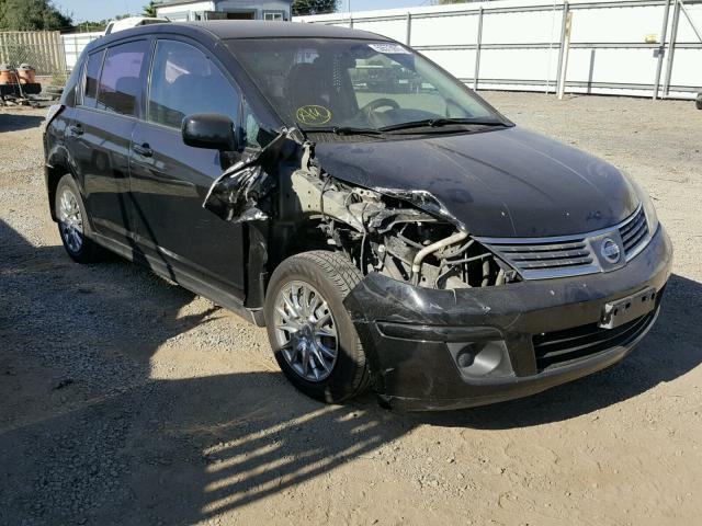 3N1BC13E57L449106 - 2007 NISSAN VERSA S BLACK photo 1