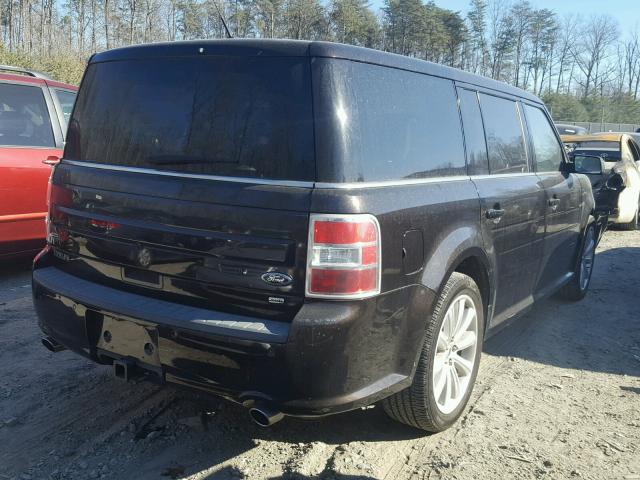 2FMHK6C80DBD08576 - 2013 FORD FLEX SEL BLACK photo 4