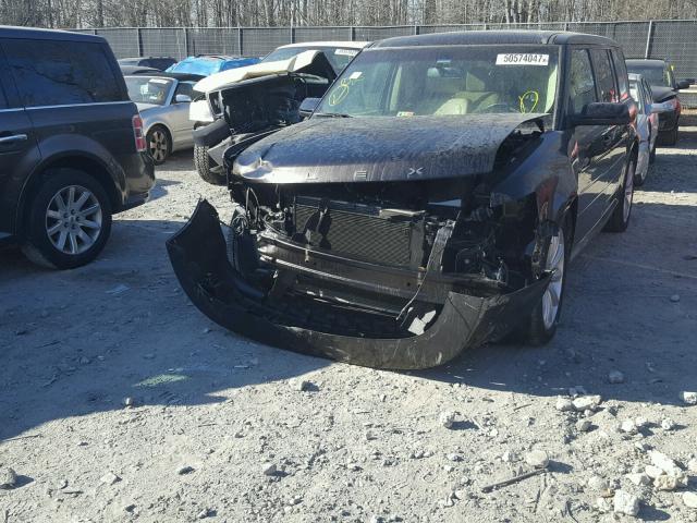 2FMHK6C80DBD08576 - 2013 FORD FLEX SEL შავი ფოტო 9