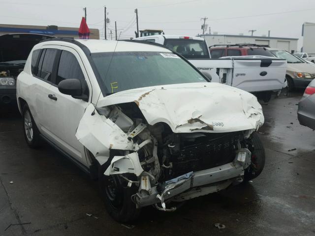 1J8FT47W97D145374 - 2007 JEEP COMPASS WHITE photo 1