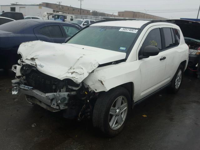 1J8FT47W97D145374 - 2007 JEEP COMPASS WHITE photo 2