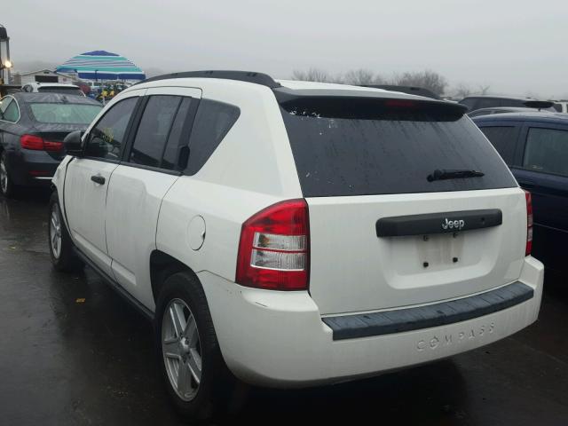 1J8FT47W97D145374 - 2007 JEEP COMPASS WHITE photo 3