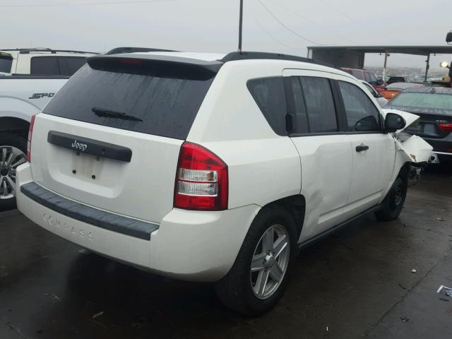 1J8FT47W97D145374 - 2007 JEEP COMPASS WHITE photo 4