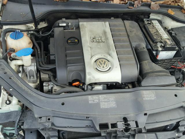 WVWBA71F28V045196 - 2008 VOLKSWAGEN EOS TURBO WHITE photo 7