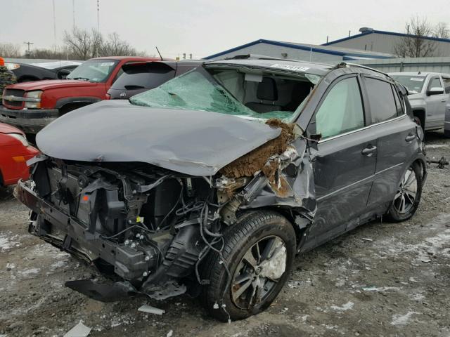 2T3RFREV2GW448129 - 2016 TOYOTA RAV4 XLE GRAY photo 2
