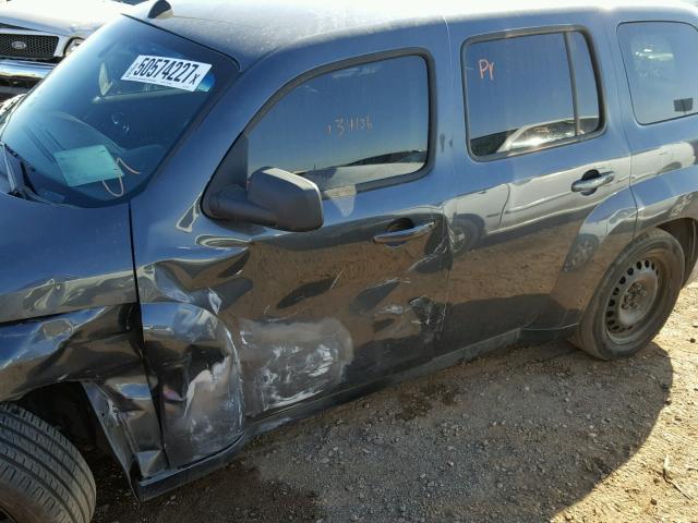 3GNBAAFW9BS626771 - 2011 CHEVROLET HHR LS GRAY photo 9