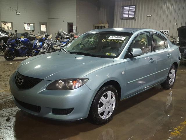 JM1BK12F641110416 - 2004 MAZDA 3 I BLUE photo 2