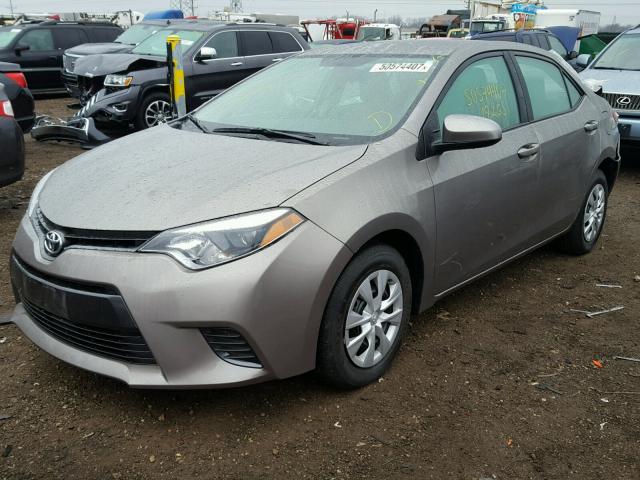 2T1BPRHE8GC542374 - 2016 TOYOTA COROLLA EC GRAY photo 2