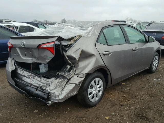 2T1BPRHE8GC542374 - 2016 TOYOTA COROLLA EC GRAY photo 4