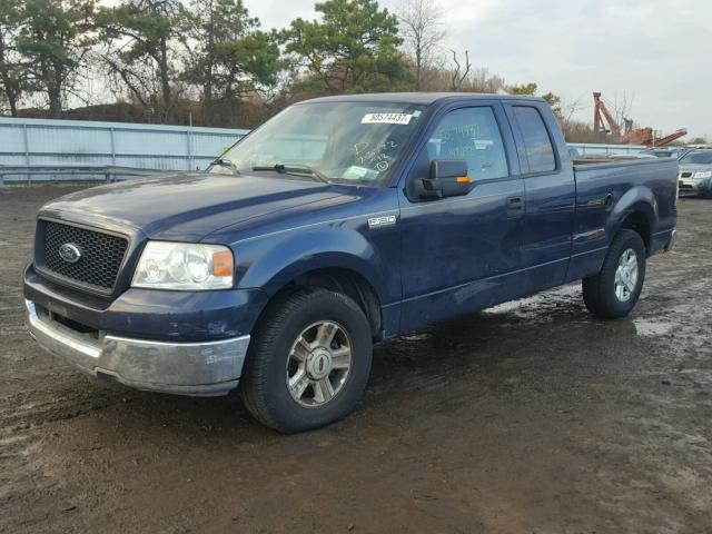 1FTRX12W54NB93233 - 2004 FORD F150 BLUE photo 2