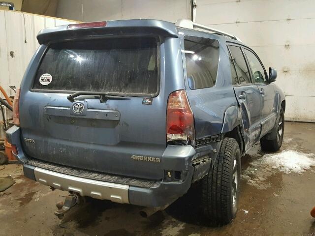 JTEBU17RX30016813 - 2003 TOYOTA 4RUNNER LI BLUE photo 4