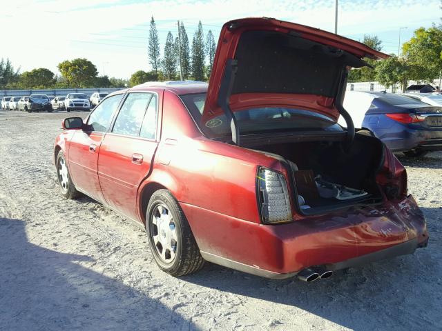 1G6KD54Y6YU334891 - 2000 CADILLAC DEVILLE RED photo 3