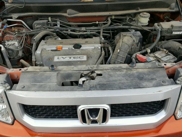 5J6YH2H7XBL000964 - 2011 HONDA ELEMENT EX ORANGE photo 7