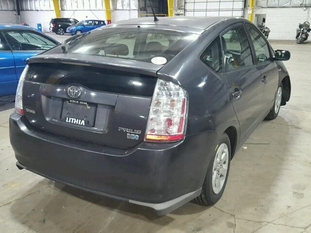 JTDKB20U883438003 - 2008 TOYOTA PRIUS CHARCOAL photo 4