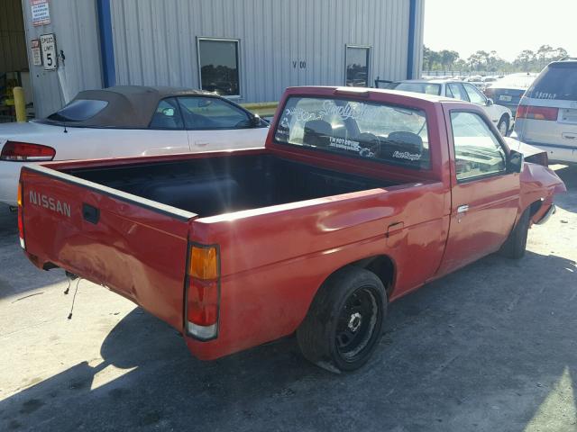 1N6SD11SXTC356667 - 1996 NISSAN TRUCK BASE RED photo 4