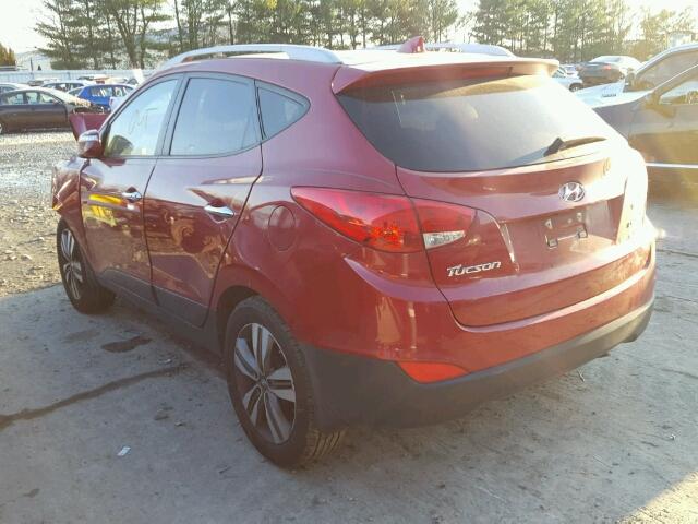 KM8JU3AG0EU863639 - 2014 HYUNDAI TUCSON GLS RED photo 3