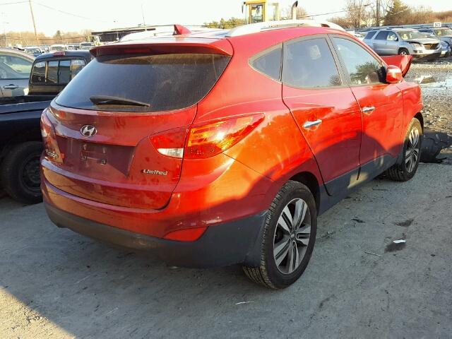 KM8JU3AG0EU863639 - 2014 HYUNDAI TUCSON GLS RED photo 4