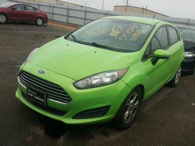 3FADP4EJ6EM111409 - 2014 FORD FIESTA SE GREEN photo 2