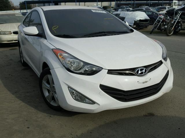 KMHDH6AE8DU010471 - 2013 HYUNDAI ELANTRA CO WHITE photo 1