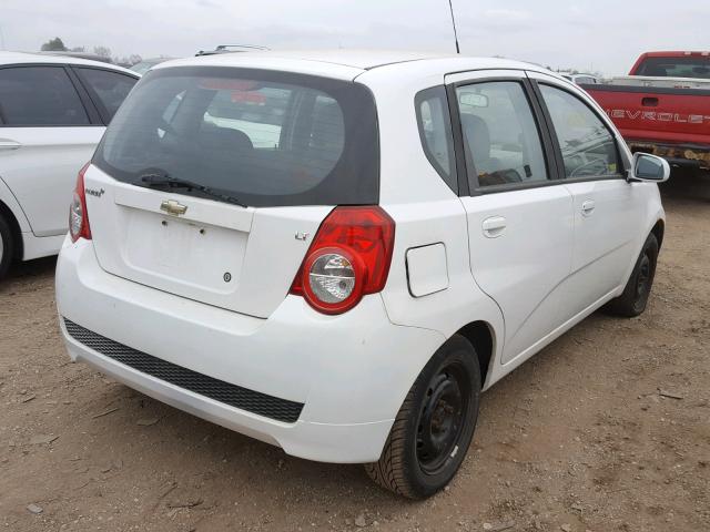 KL1TD6DE1AB050414 - 2010 CHEVROLET AVEO LS WHITE photo 4