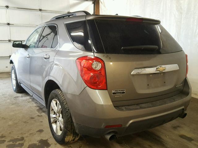 2GNFLNE50C6345048 - 2012 CHEVROLET EQUINOX LT GRAY photo 3