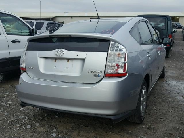 JTDKB20U577090006 - 2007 TOYOTA PRIUS SILVER photo 4