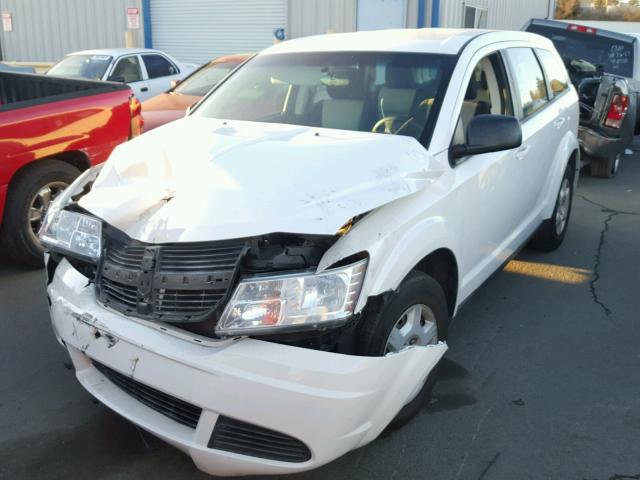 3D4GG47B29T589077 - 2009 DODGE JOURNEY SE WHITE photo 2