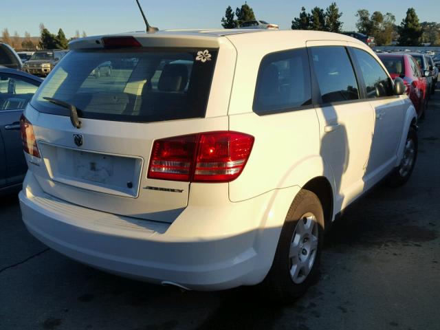 3D4GG47B29T589077 - 2009 DODGE JOURNEY SE WHITE photo 4