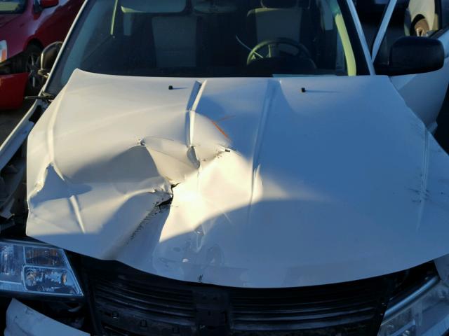 3D4GG47B29T589077 - 2009 DODGE JOURNEY SE WHITE photo 7