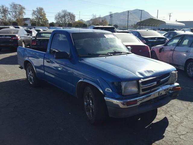 4TANL42N3VZ285840 - 1997 TOYOTA TACOMA BLUE photo 1