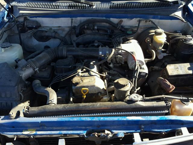 4TANL42N3VZ285840 - 1997 TOYOTA TACOMA BLUE photo 7