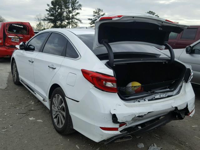 5NPE34AF3FH212068 - 2015 HYUNDAI SONATA SPO WHITE photo 3