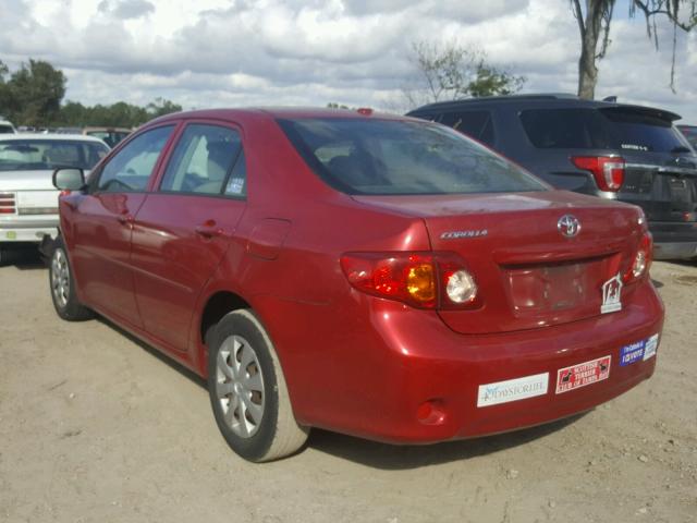 JTDBL40E29J034368 - 2009 TOYOTA COROLLA BA RED photo 3