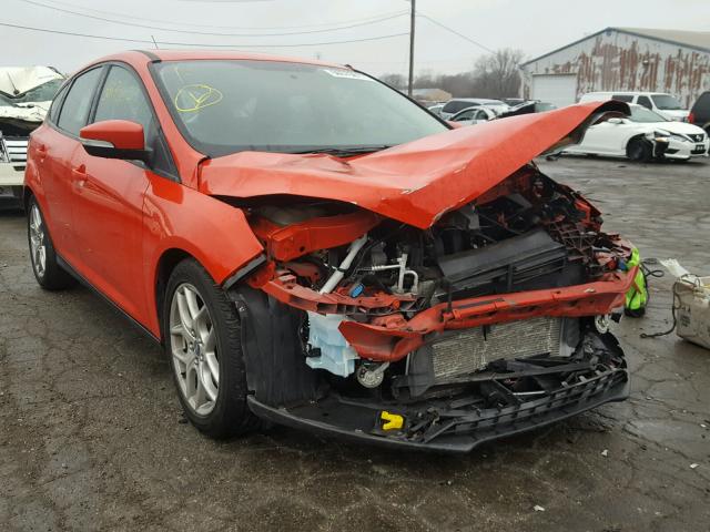 1FADP3K22FL327199 - 2015 FORD FOCUS SE RED photo 1