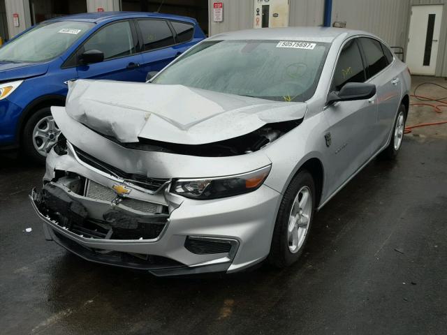 1G1ZB5ST5HF237266 - 2017 CHEVROLET MALIBU LS SILVER photo 2