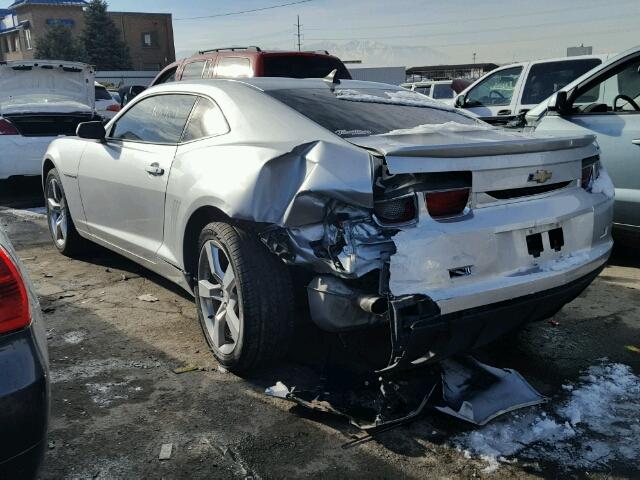 2G1FB1EVXA9220776 - 2010 CHEVROLET CAMARO LT SILVER photo 3