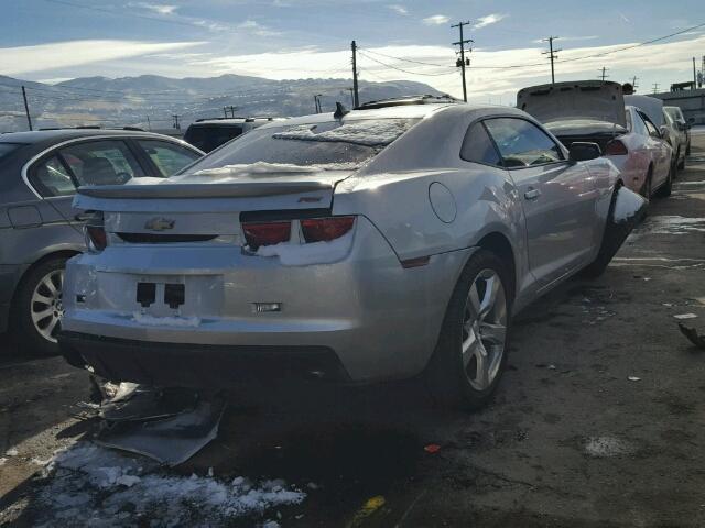 2G1FB1EVXA9220776 - 2010 CHEVROLET CAMARO LT SILVER photo 4